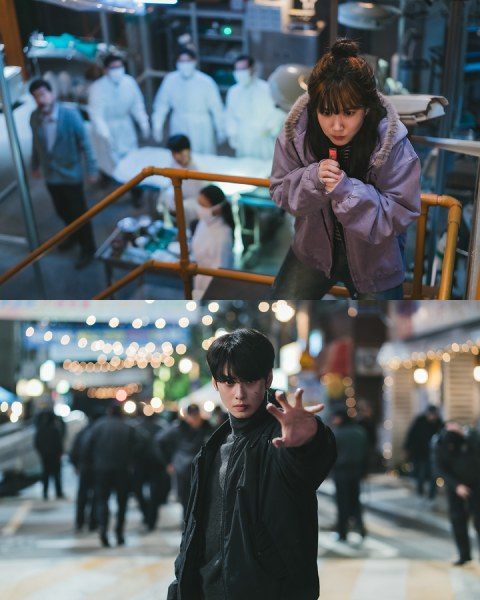 Park Eun Bin dan Cha Eun Woo di The Wonderfools (sumber: Netflix) Park Eun Bin dan Cha Eun Woo di The Wonderfools (sumber: Netflix)