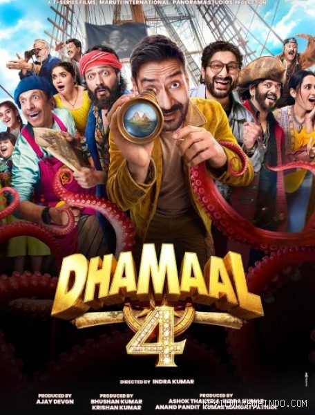 Poster film Dhamaal 4 (sumber: T-Series/ Ajay Devgn Films/ Panorama Studios) Poster film Dhamaal 4 (sumber: T-Series/ Ajay Devgn Films/ Panorama Studios)