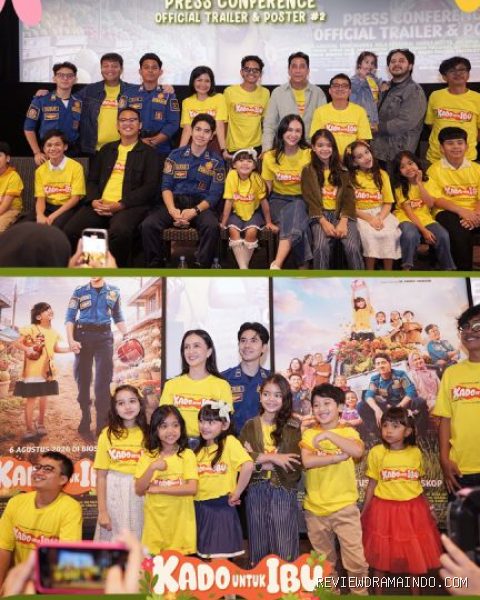 Pemeran Kado untuk Ibu di acara Press Conference film Kado untuk Ibu (sumber: Starvision/FMM Studios)