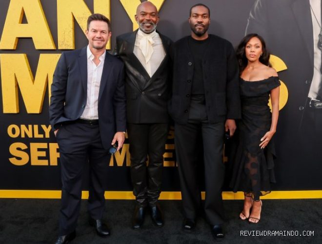 Mark Wahlberg, Sutradara Elegance Bratton, Yahya Abdul-Mateen II, Nicole Beharie (sumber: Paramount Pictures)