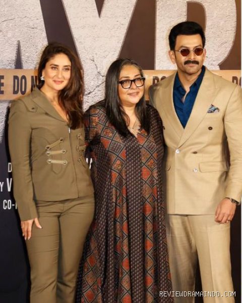 Kareena Kapoor, sutradara Meghna Gulzar, Prithviraj Sukumaran (sumber: Junglee Pictures/Pen Studios)