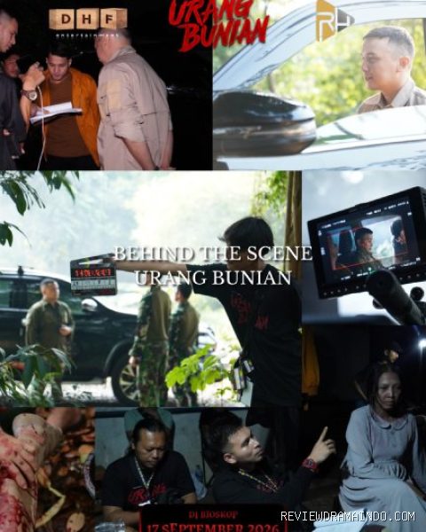 Proses Syuting Urang Bunian (sumber: DHF Entertainment/RH Entertainment)